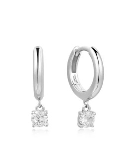 Ania Haie Silver Drop Solitaire Huggies Ohrringe Ania Haie Silver Drop Solitaire Huggies Ohrringe